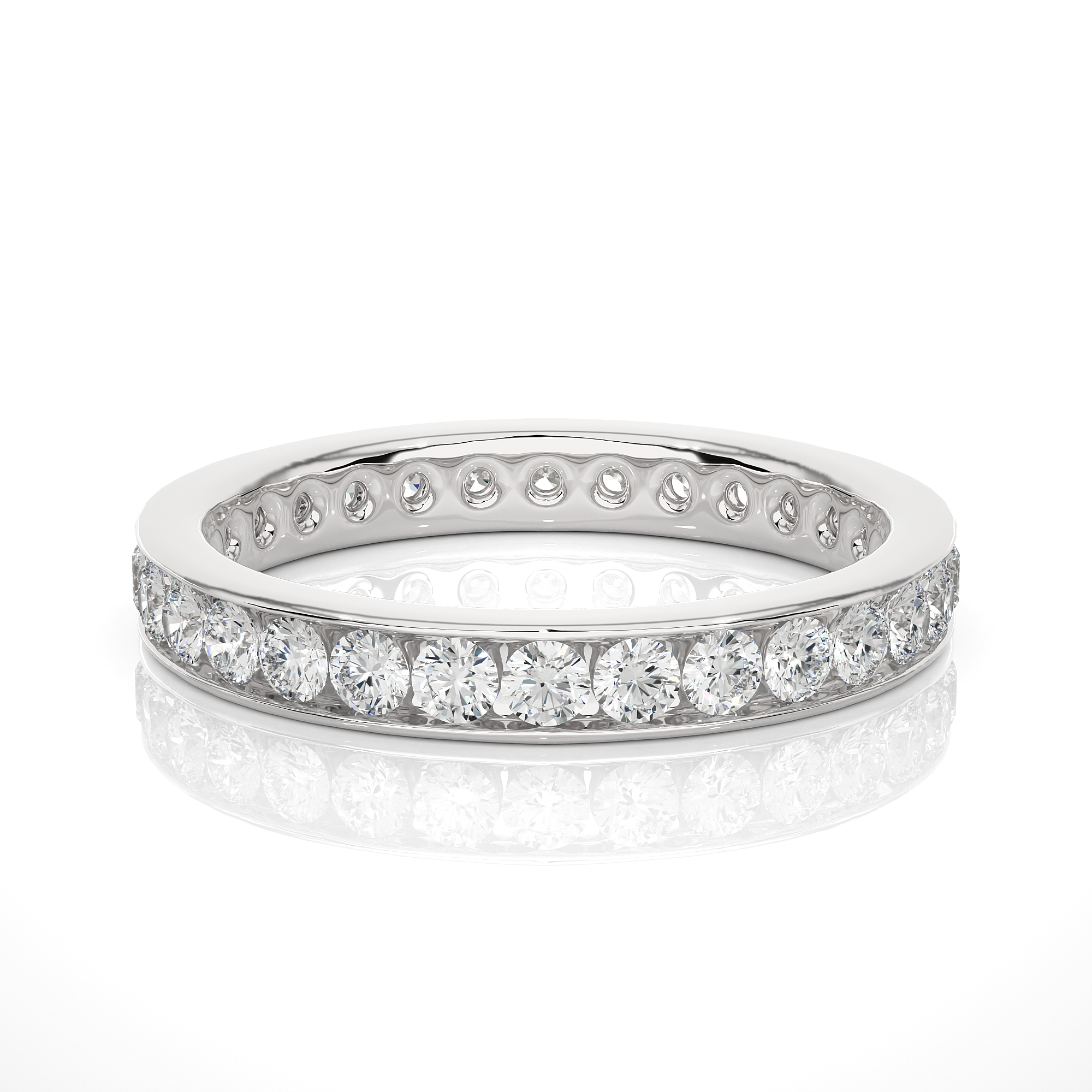1.04 Carat H Color VS1 Clarity Diamond Studded Natural Diamond Ring.